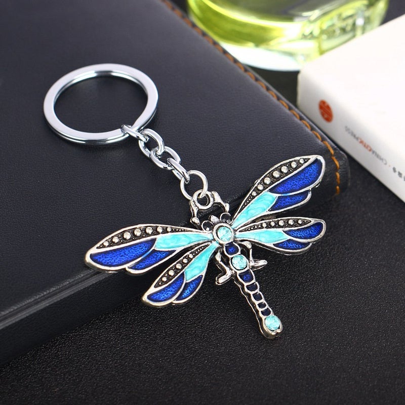 Tvoip Dragonfly Charm Keychain Jewellery (Blue) - Image 2